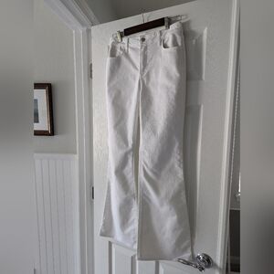 Old Navy white denim flare pants